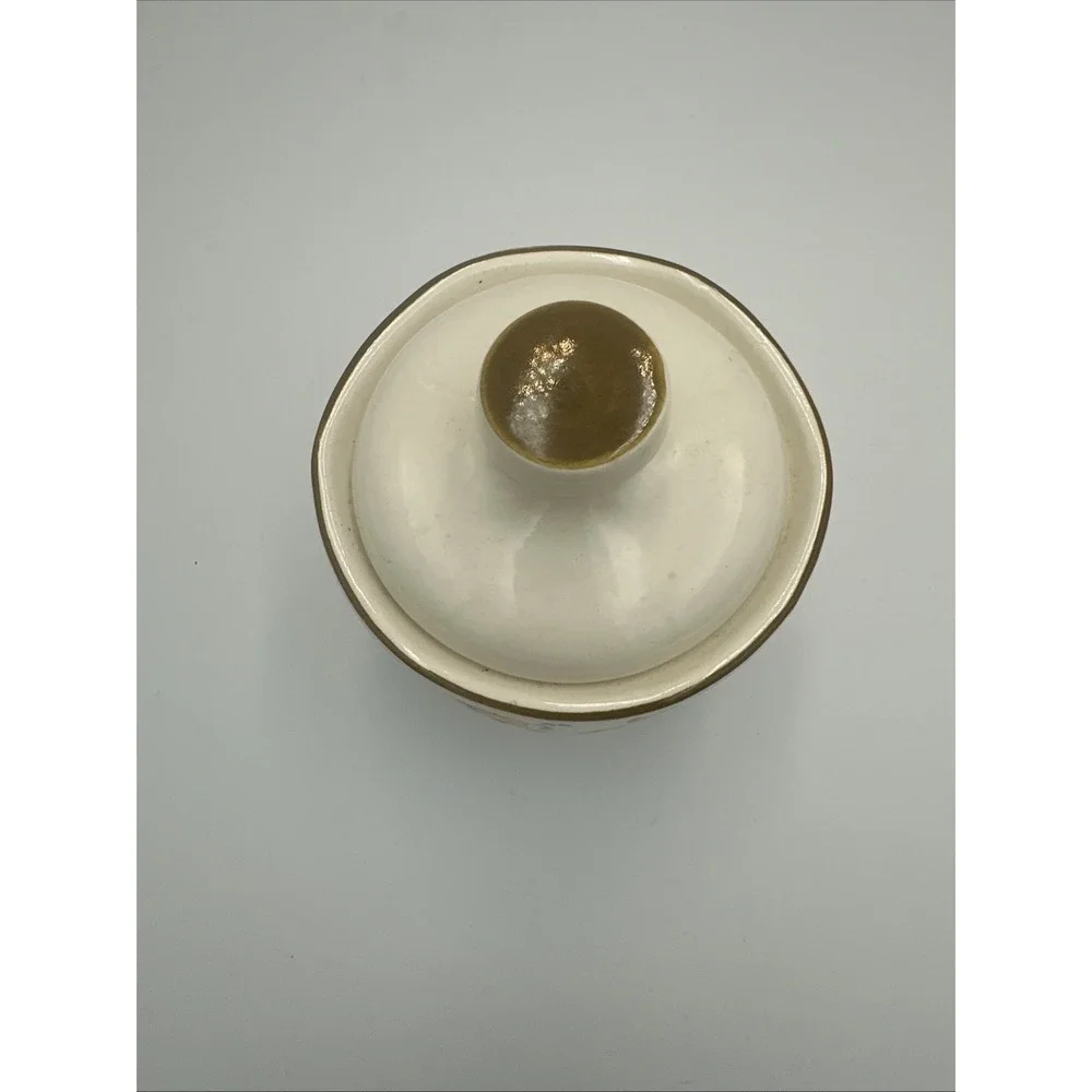 Sangostone 3458 Spring Love Sugar Bowl With Lid Stoneware Oven Dishwasher Safe‎